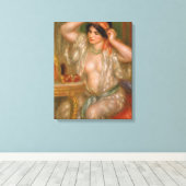 Pierre Auguste Renoir | Gabrielle aan de Mirror Canvas Afdruk (Insitu (Houten vloer))