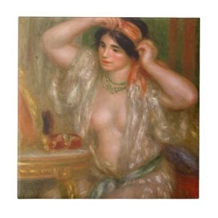 Pierre Auguste Renoir Gabrielle aan de Mirror Tegeltje