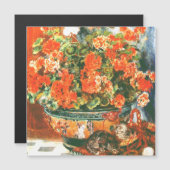Pierre-Auguste Renoir Geraniums en katten (Voorkant / Achterkant)