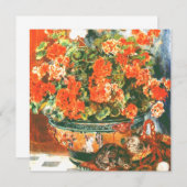 Pierre-Auguste Renoir Geraniums en katten (Voorkant / Achterkant)