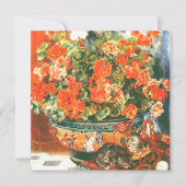 Pierre-Auguste Renoir Geraniums en katten (Voorkant)