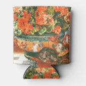 Pierre-Auguste Renoir Geraniums en katten Blikjeskoeler (Voorkant)