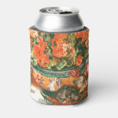 Pierre-Auguste Renoir Geraniums en katten Blikjeskoeler (Blikje Achterkant)