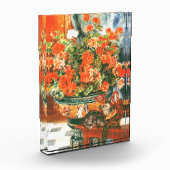 Pierre-Auguste Renoir Geraniums en katten Fotoblokken (Links)