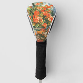 Pierre-Auguste Renoir Geraniums en katten  Golfheadcover