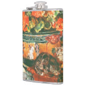 Pierre-Auguste Renoir Geraniums en katten Heupfles (Links)