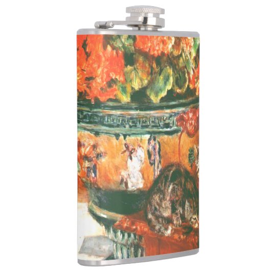 Pierre-Auguste Renoir Geraniums en katten Heupfles (Rechts)