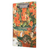 Pierre-Auguste Renoir Geraniums en katten Klembord (Links)