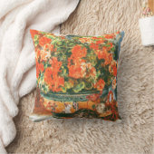 Pierre-Auguste Renoir Geraniums en katten Kussen (Deken)