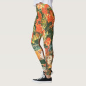 Pierre-Auguste Renoir Geraniums en katten Leggings (Links)
