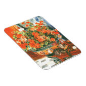 Pierre-Auguste Renoir Geraniums en katten Magneet (Rechterzijde)