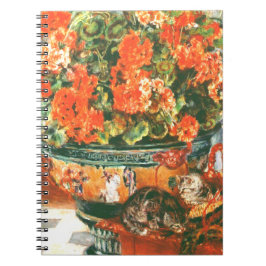 Pierre-Auguste Renoir Geraniums en katten Notitieboek
