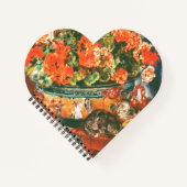Pierre-Auguste Renoir Geraniums en katten Notitieboek (Voorkant)