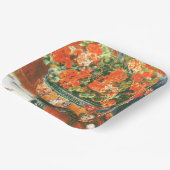 Pierre-Auguste Renoir Geraniums en katten Papieren Bordje (Gebogen)