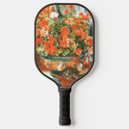 Pierre-Auguste Renoir Geraniums en katten Pickleball Paddle