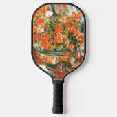 Pierre-Auguste Renoir Geraniums en katten Pickleball Paddle (Achterkant)