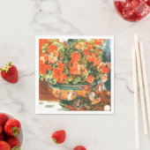 Pierre-Auguste Renoir Geraniums en katten Servet (Insitu)