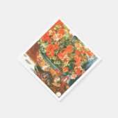 Pierre-Auguste Renoir Geraniums en katten Servet (Hoek)