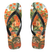 Pierre-Auguste Renoir Geraniums en katten Teenslippers (Voetbed)