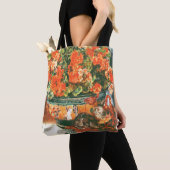 Pierre-Auguste Renoir Geraniums en katten Tote Bag (Dichtbij)