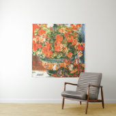 Pierre-Auguste Renoir Geraniums en katten Wandkleed (In situ)