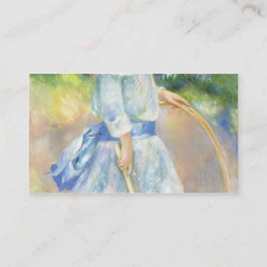 Pierre-Auguste Renoir-Girl met een Hoop Visitekaartje (Achterkant)