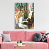 Pierre-Auguste Renoir Girls op de Piano Canvas Afdruk (Insitu (Woonkamer))