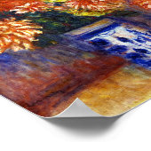 Pierre Auguste Renoir Gladiolas en Dahlias Poster (Hoek)