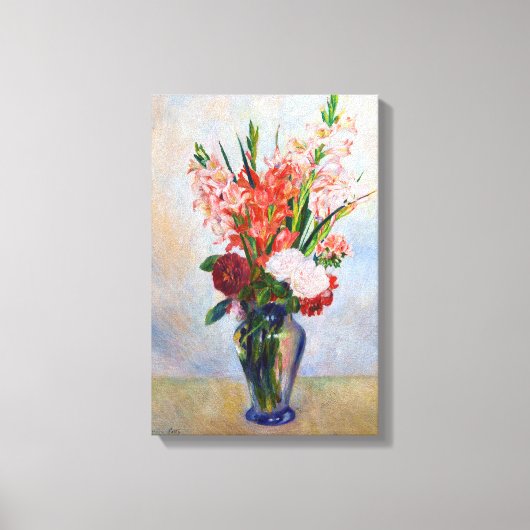 Pierre-Auguste Renoir - Gladiolen Canvas Afdruk (Voorkant)