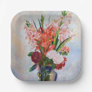 Pierre-Auguste Renoir - Gladiolen Papieren Bordje