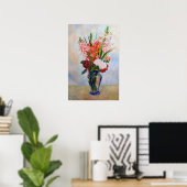 Pierre-Auguste Renoir - Gladiolen Poster (Thuiskantoor)