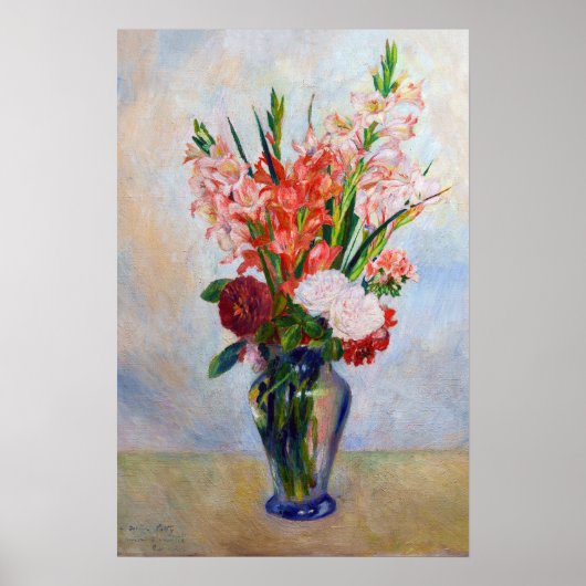 Pierre-Auguste Renoir - Gladiolen Poster (Voorkant)