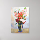 Pierre-Auguste Renoir - Gladioli Canvas Afdruk (Voorkant)