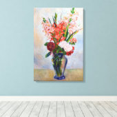 Pierre-Auguste Renoir - Gladioli Canvas Afdruk (Insitu (Houten vloer))