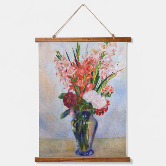Pierre-Auguste Renoir - Gladioli Hangend Wandkleed (Voorkant)