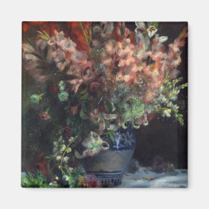 Pierre-Auguste Renoir Gladioli in een Vase Magneet