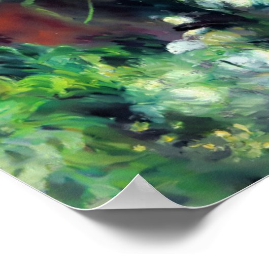 Pierre-Auguste Renoir  Gladioli in een Vase Poster (Hoek)