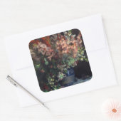 Pierre-Auguste Renoir  Gladioli in een Vase Vierkante Sticker (Envelop)
