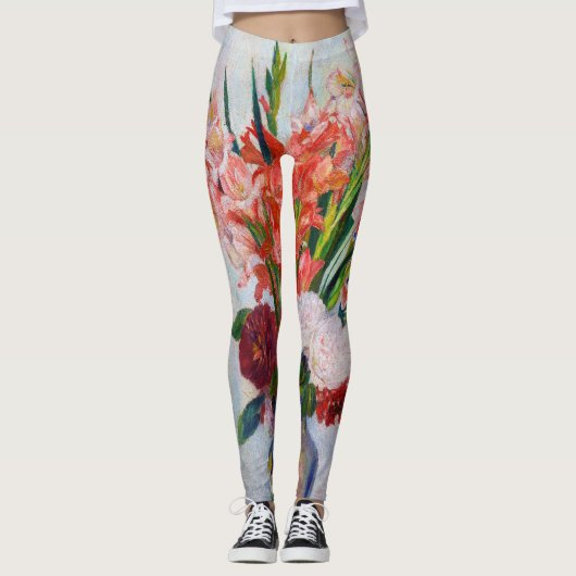 Pierre-Auguste Renoir - Gladioli Leggings (Voorkant)