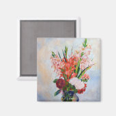 Pierre-Auguste Renoir - Gladioli Magneet (Voorkant / Achterkant)