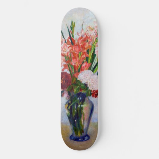 Pierre-Auguste Renoir - Gladioli Persoonlijk Skateboard (Voorkant)