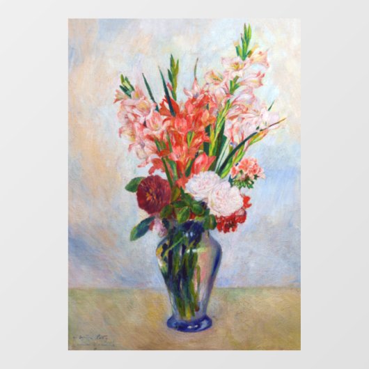 Pierre-Auguste Renoir - Gladioli Raamsticker (Vel)