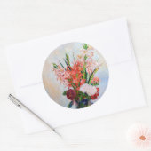Pierre-Auguste Renoir - Gladioli Ronde Sticker (Envelop)