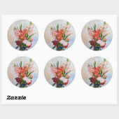 Pierre-Auguste Renoir - Gladioli Ronde Sticker (Vel)