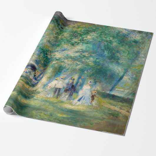 Pierre-Auguste Renoir - Het Feest bij Saint-Cloud Cadeaupapier (Uitgerold)
