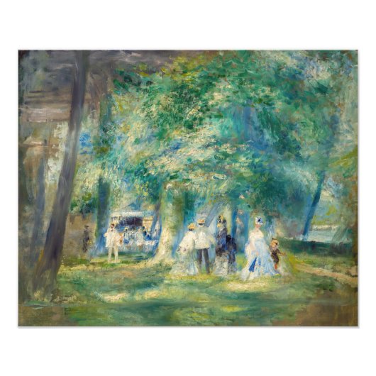 Pierre-Auguste Renoir - Het Feest bij Saint-Cloud Foto Afdruk (Voorkant)