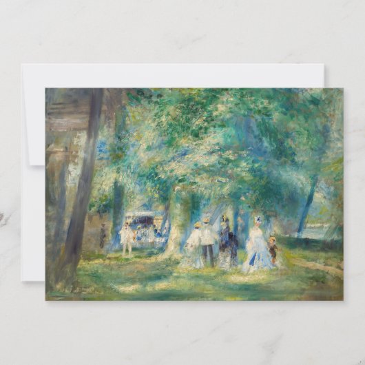 Pierre-Auguste Renoir - Het Feest bij Saint-Cloud Kaart (Voorkant)