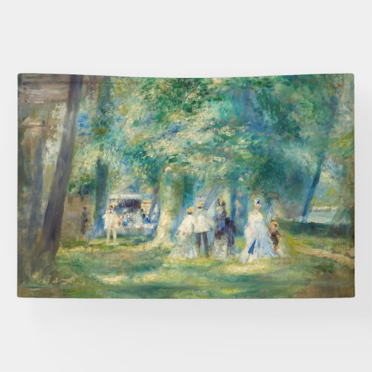 Pierre-Auguste Renoir - Het Feest bij Saint-Cloud Spandoek (Horizontaal)