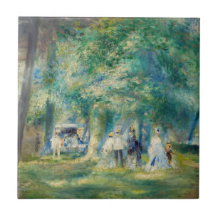Pierre-Auguste Renoir - Het Feest bij Saint-Cloud Tegeltje
