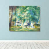 Pierre-Auguste Renoir - Het Feest in Saint-Cloud Canvas Afdruk (Insitu (Houten vloer))